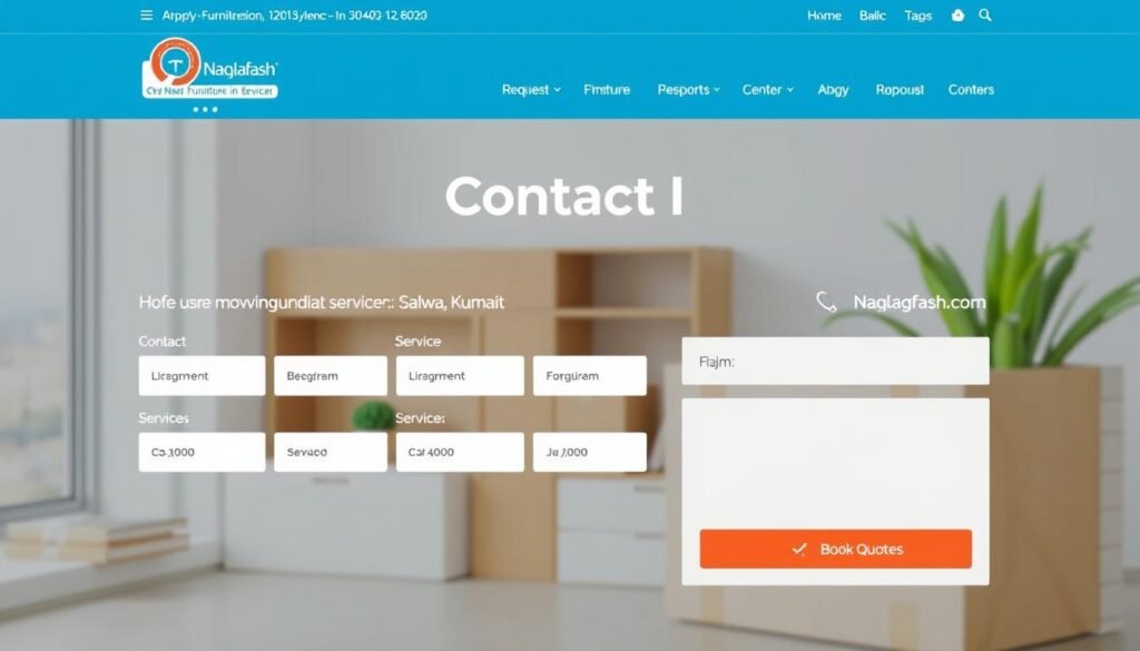 تواصل مع خدمة نقل عفش سلوى عبر الموقع الإلكتروني