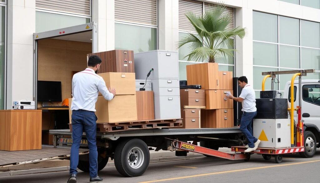 خدمات نقل مكاتب وشركات احترافية في منطقة الرميثية
