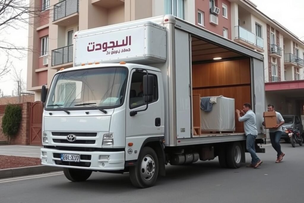 سيارة نقل عفش السلام مجهزة خصيصاً لنقل الأثاث بأمان تام
