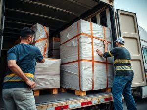 عملية تحميل أثاث في سيارة نقل تابعة لشركة نقل عفش بالإمارات عملية تحميل أثاث في سيارة نقل تابعة لشركة نقل عفش بالإمارات