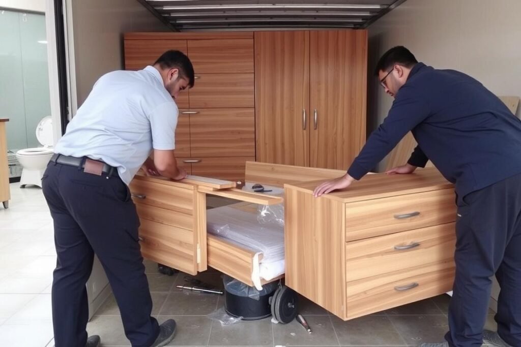 نقل غرف النوم في بيان الكويت