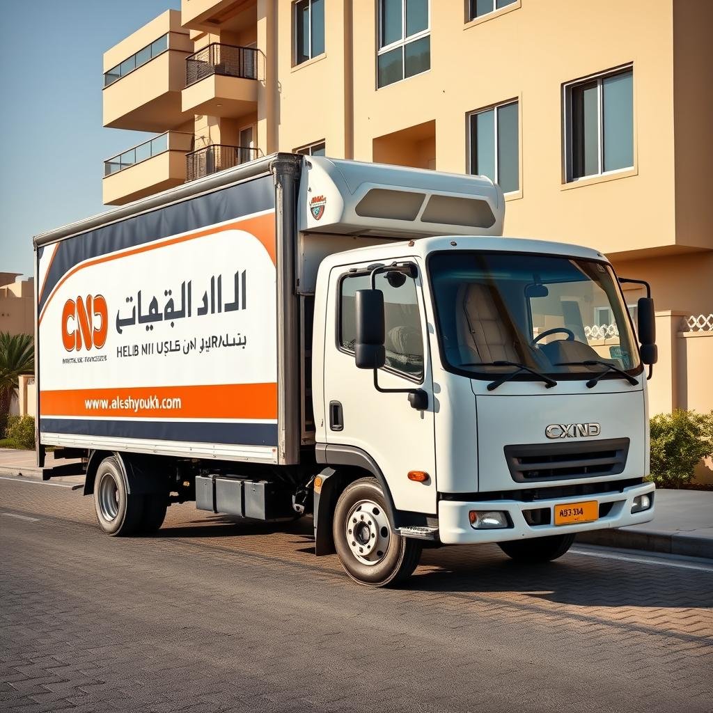 هاف لوري لنقل عفش في جليب الشيوخ