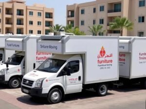 أسطول سيارات نقل عفش الرميثية المجهزة خصيصاً لنقل الأثاث بأمان