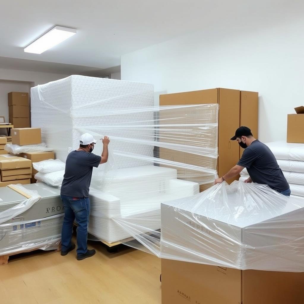 تغليف الأثاث بمواد عالية الجودة في نقل عفش حولي