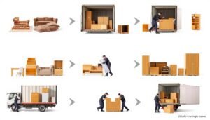 خطوات عملية نقل عفش الرميثية المنظمة من الفك حتى التركيب