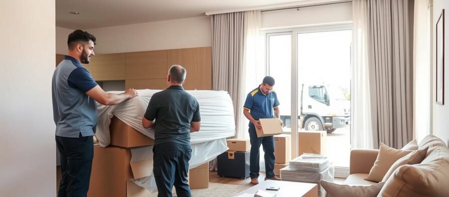 فريق نقل عفش الجابرية المحترف أثناء تغليف ونقل الأثاث