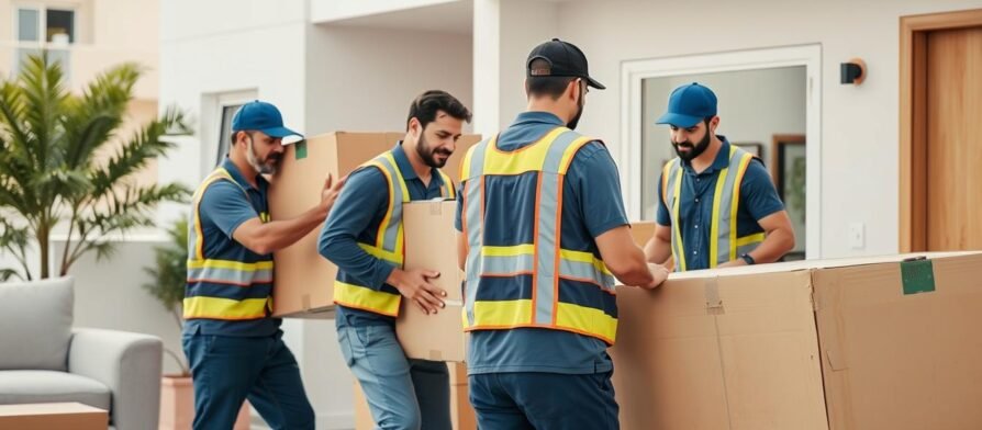 فريق نقل عفش الفروانية المحترف أثناء العمل