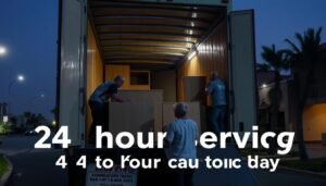 فريق نقل عفش اليرموك يعمل في المساء لتقديم خدمة على مدار 24 ساعة