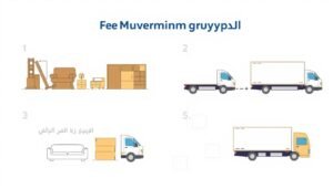 مراحل نقل عفش مشرف من الفك والتغليف إلى النقل والتركيب