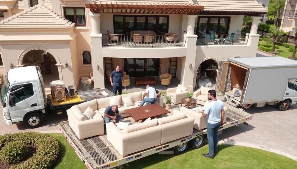 نقل عفش فلل في حولي مع خدمات متكاملة