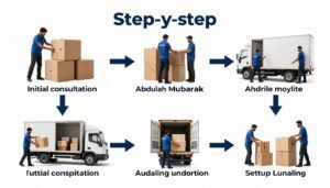 خطوات عملية نقل العفش مع شركة نقل عفش عبدالله مبارك