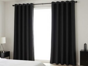 ستائر بلاك أوت في غرفة نوم بعد تركيب ستاير احترافي