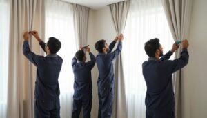 فريق عمل متخصص في تركيب ستاير بأدوات احترافية