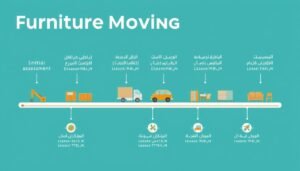 مراحل عملية نقل العفش من التخطيط إلى التسليم النهائي