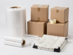 مواد تغليف متنوعة تستخدم في نقل عفش صباح السالم